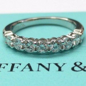 Tiffany Forever Embrace Shared Diamond Eternity Wedding Ring 0.57ct 3mm